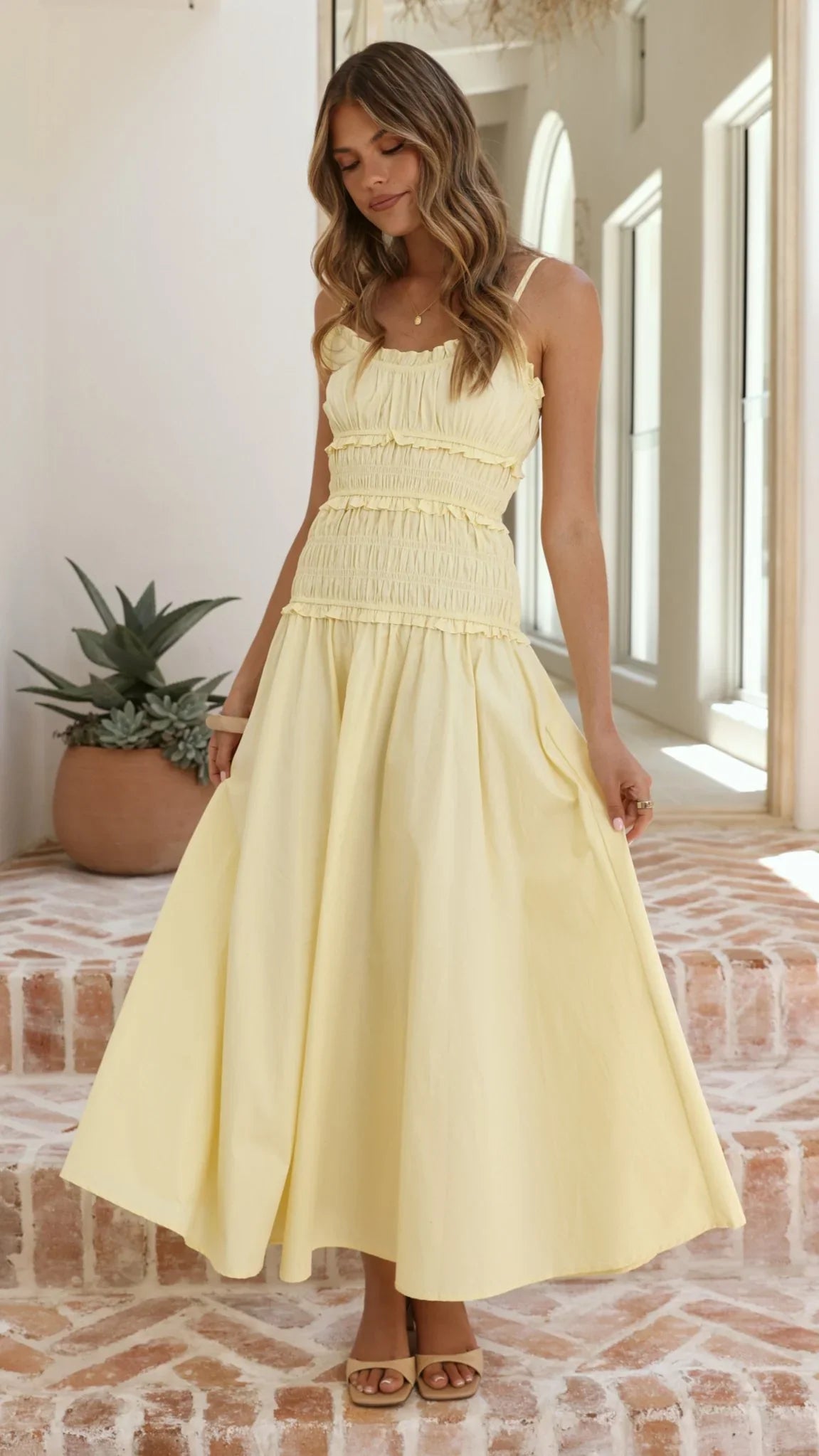 Vida Maxi Dress - Yellow