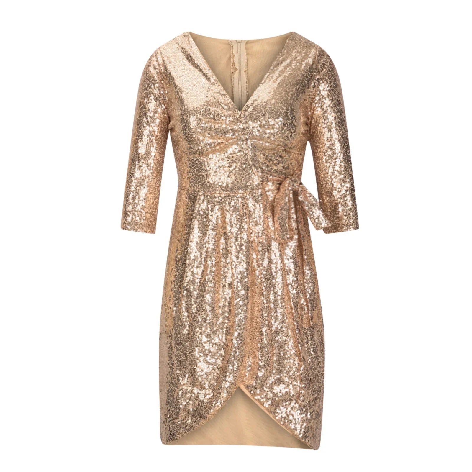 Sequin Dress Solid Color V Neck Sparkly Glitter Spaghetti Strap Sleeveless Short Party Night Out Club Fashion Dres
